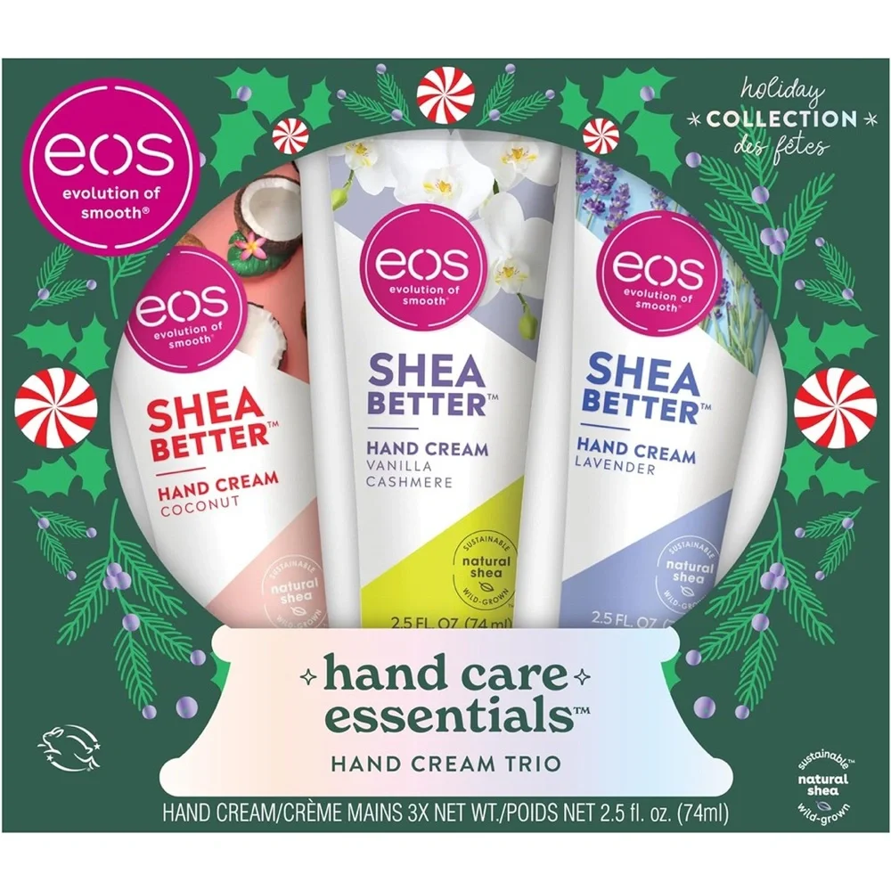 🆕 EOS Hand Care Essentials, Hand Cream Trio Coconut, Vanilla Cashmere & Lavender